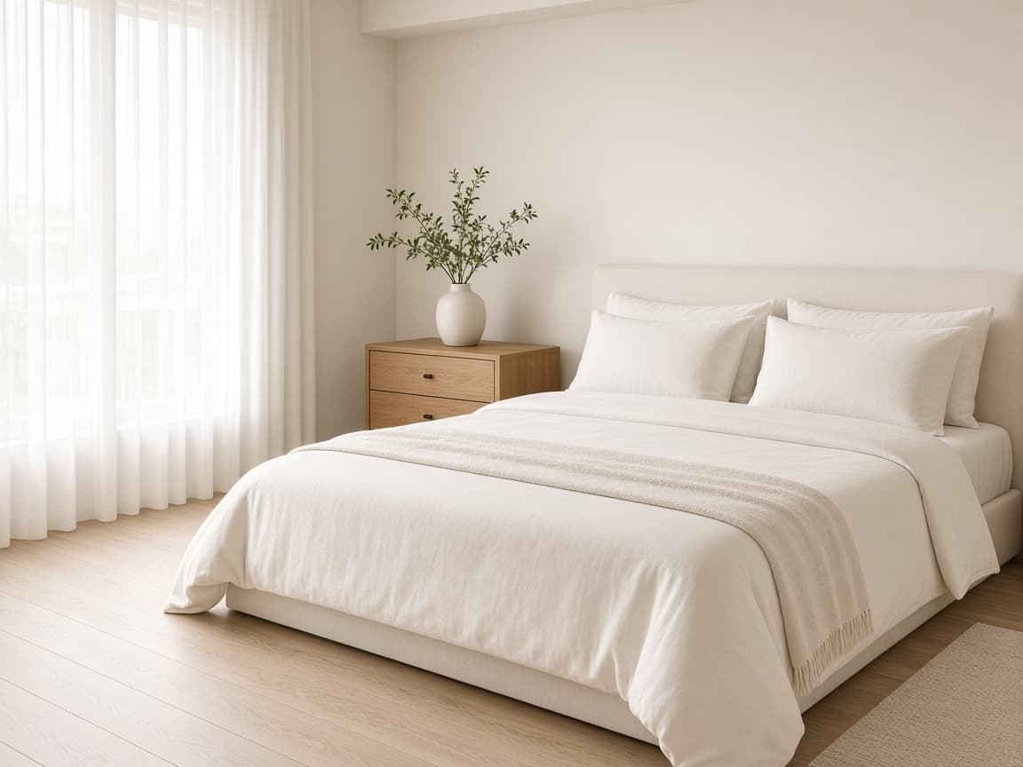 Kamar setelah move-in cleaning.